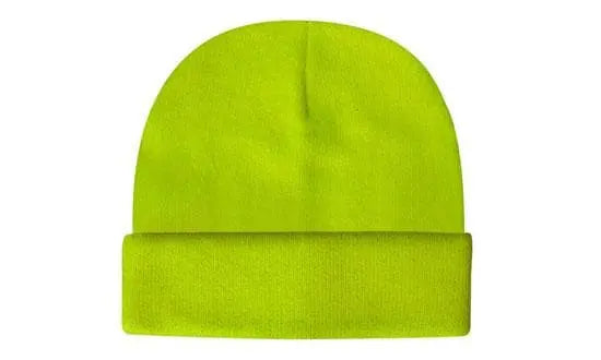 Headwear Hi-vis Knitted Acrylic Beanie X12 - 3028 - City Workwear